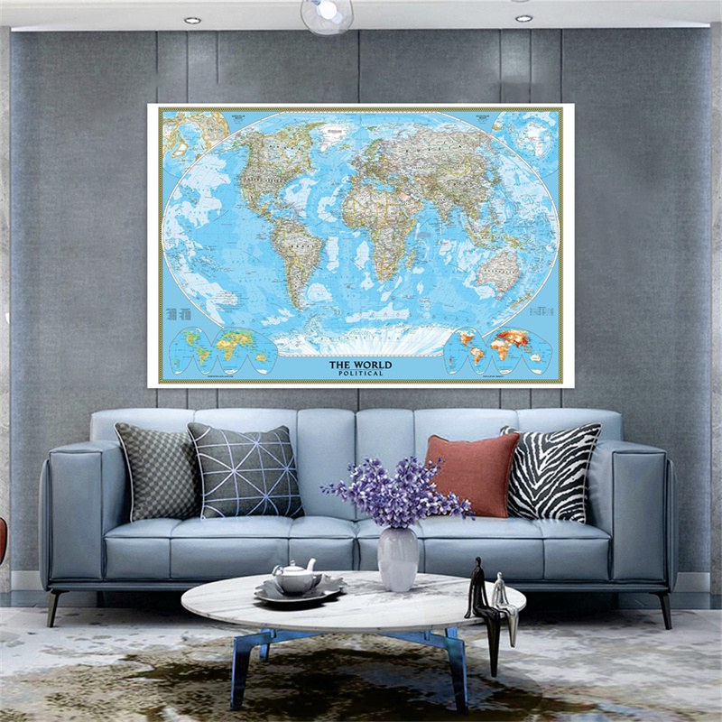 Star Map Poster - Affiche de la carte du monde