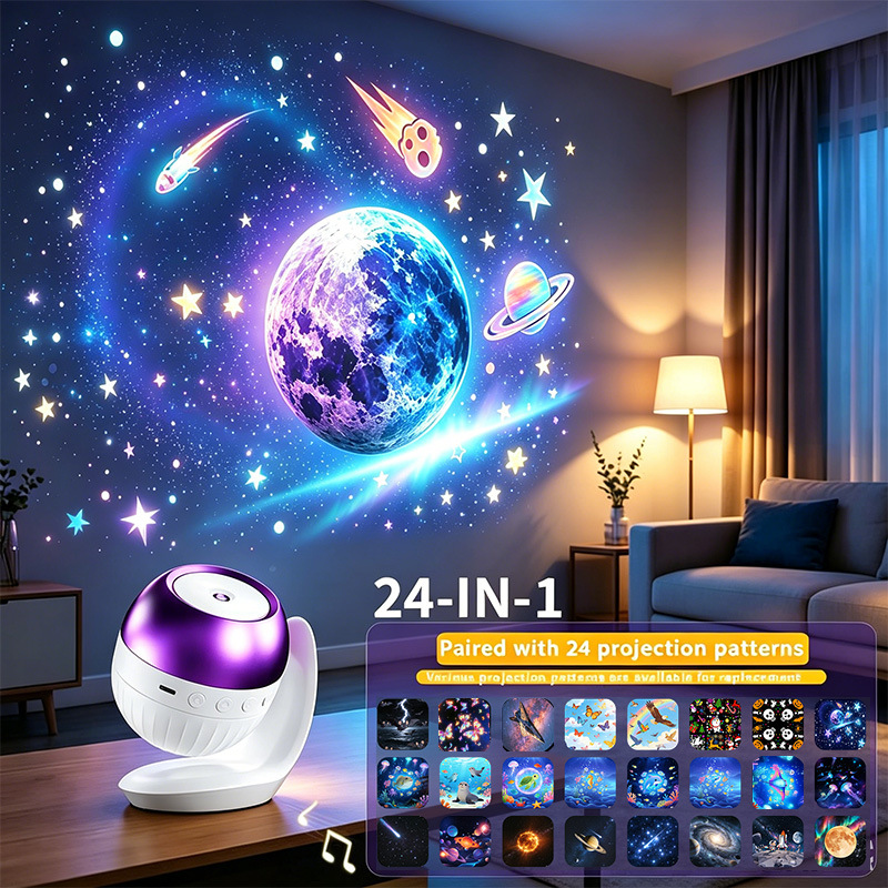 Planetarium Projector Home - Projecteur de nuit HD 24-en-1 Galaxie,