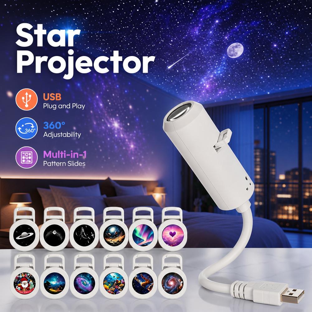 Planetarium Projector Home - Nouveau projecteur USB multi-fonctions 360° :
