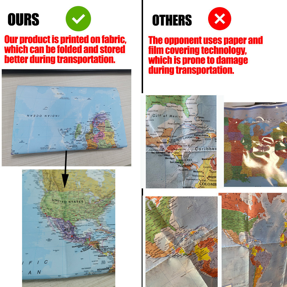Affiche de la carte du monde e - Star Map Poster avis et prix